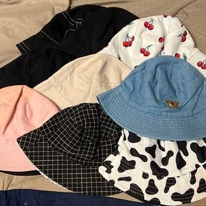 urban outfitters / nine pack unisex bucket hat bundle /hats are all reversible